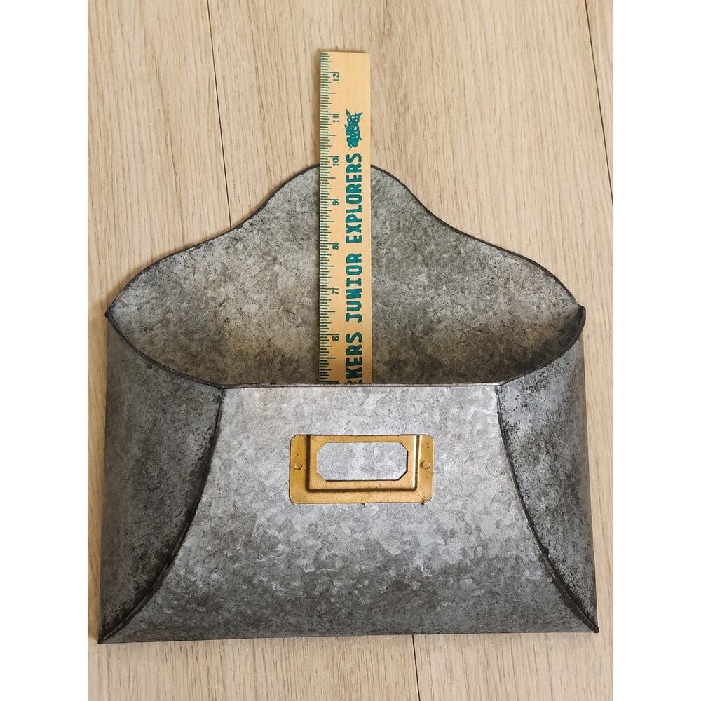 Decocrated Creative Co-Op Galvanized Metal Envelope Wall Mail Organizer - Picture 5 of 5